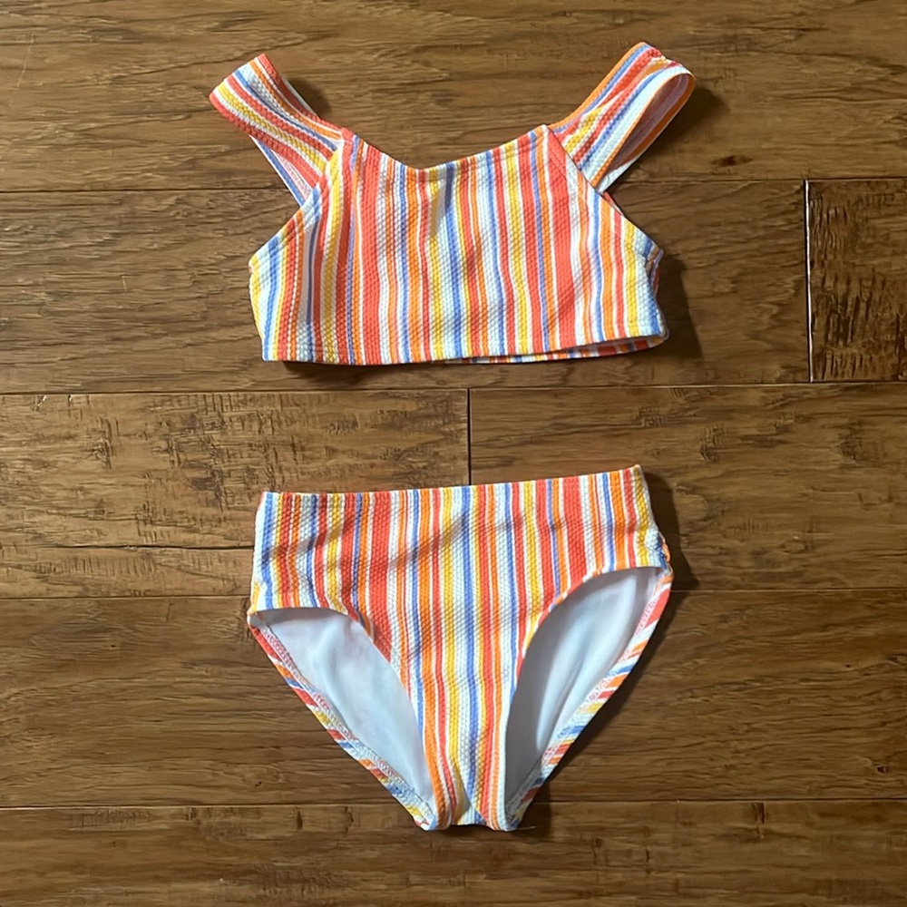 Girl’s 6-6X 2 Piece Swim Suit